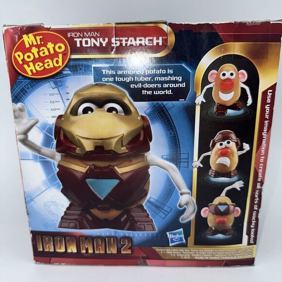 NEW Mr. Potato Head Iron Man 2 Tony Stark Starch Toy Hasbro Playskool - Picture 1 of 5